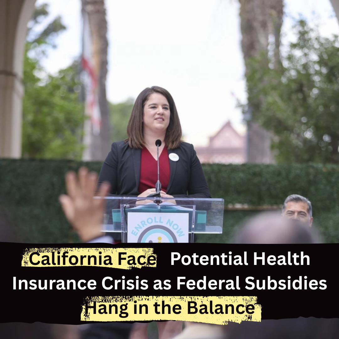 California health insurance crisis as federal subsidies set to expire, Covered California sign in Sacramento