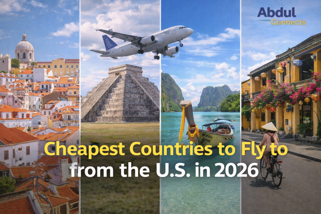 Cheapest Countries to Fly to from the U.S. in 2026 Abdul Connects